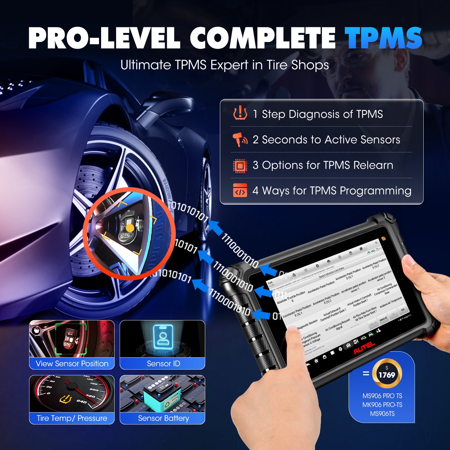 Autel MaxiDAS DS900-TS with Powerful TPMS Diagnostic System