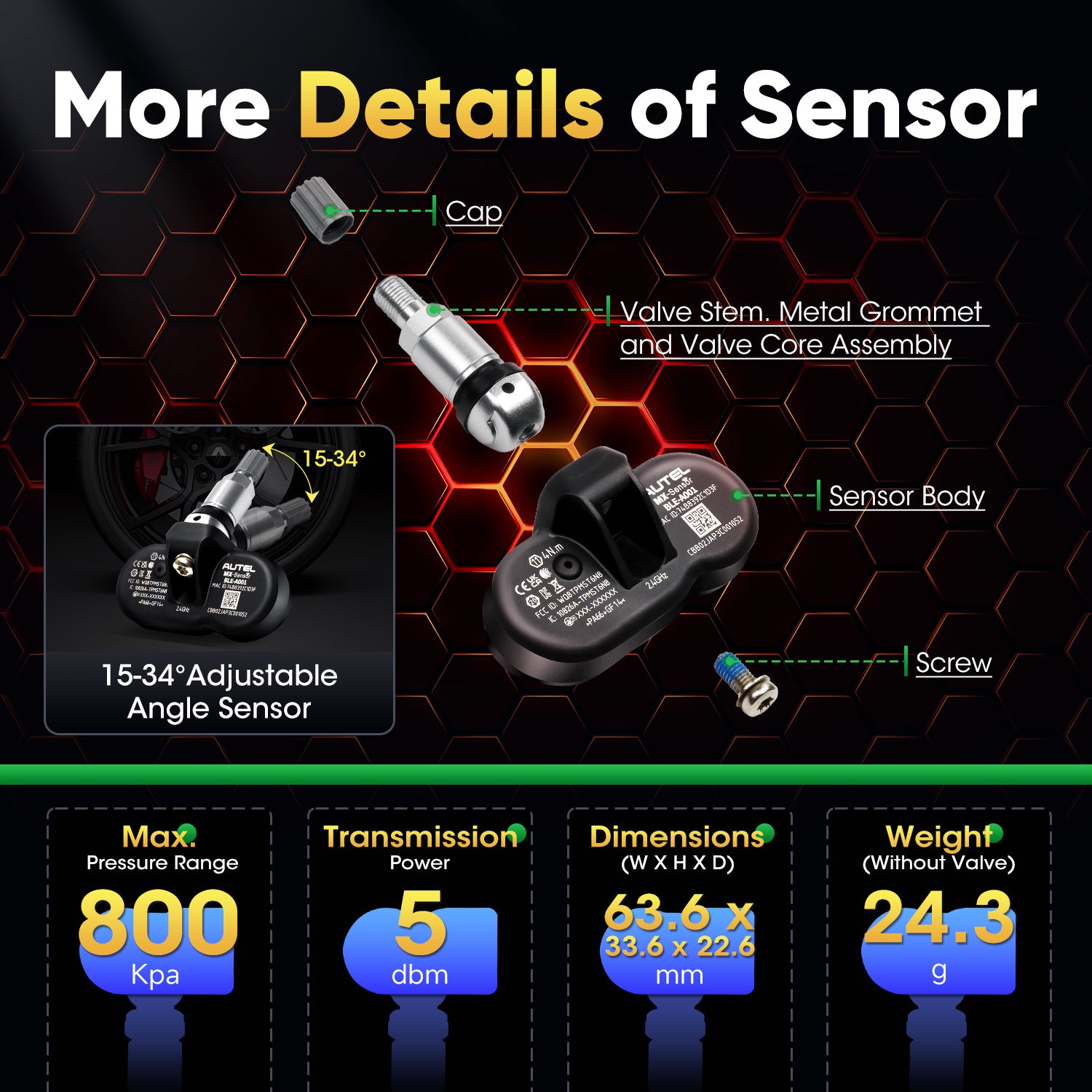 Autel TPMS MX-Sensor BLE-A001