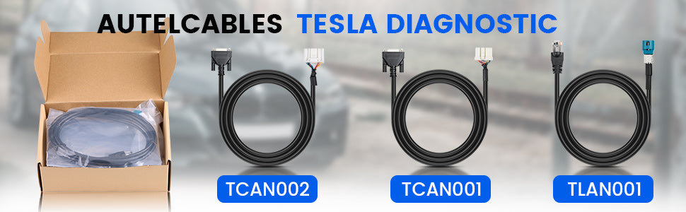 Autel Tesla cable set TLAN001, TCAN001 and TCAN002