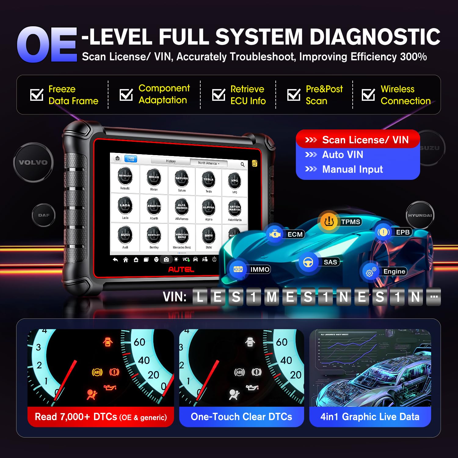 Autel MK900TS All System Diagnosis