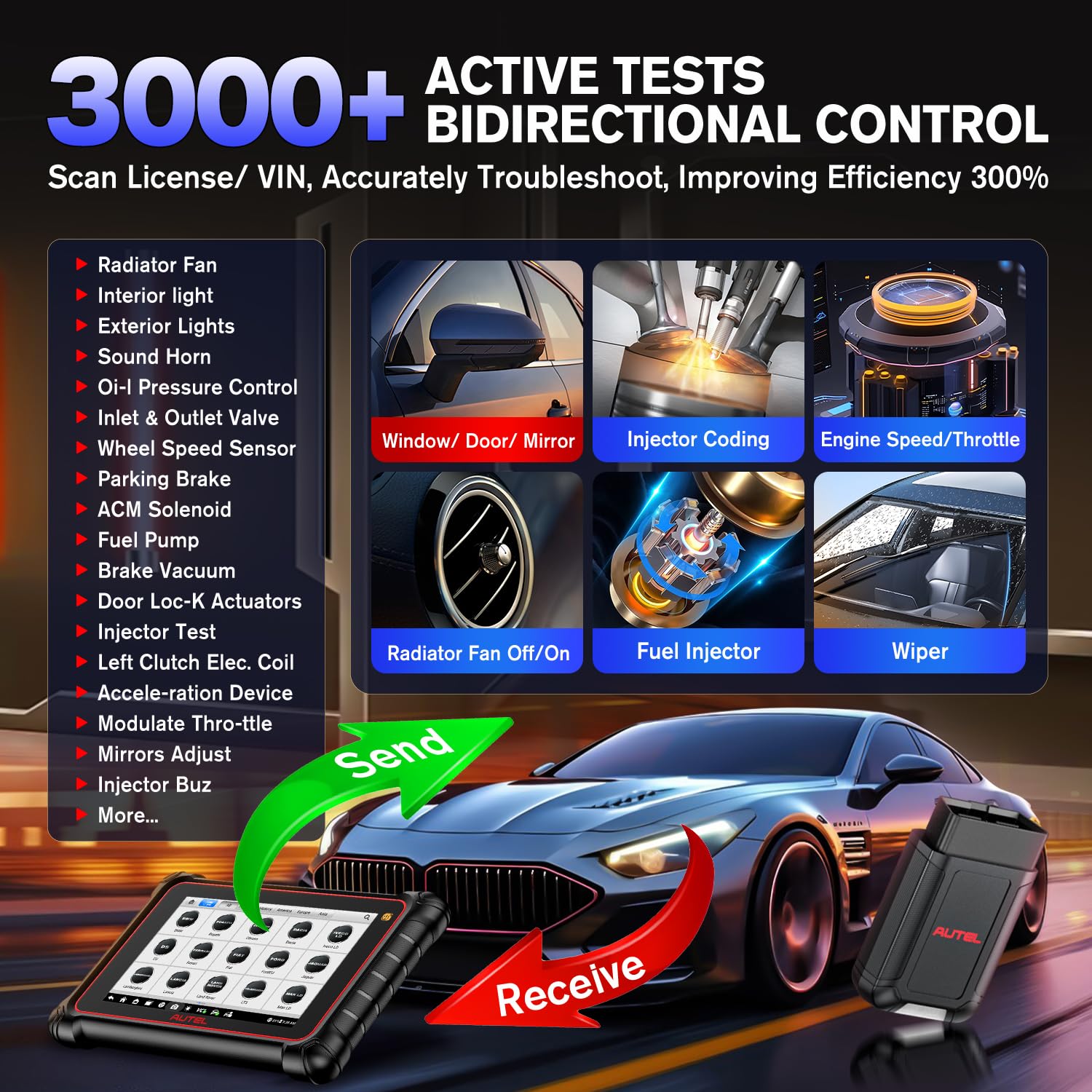 Autel MK900TS Active Test