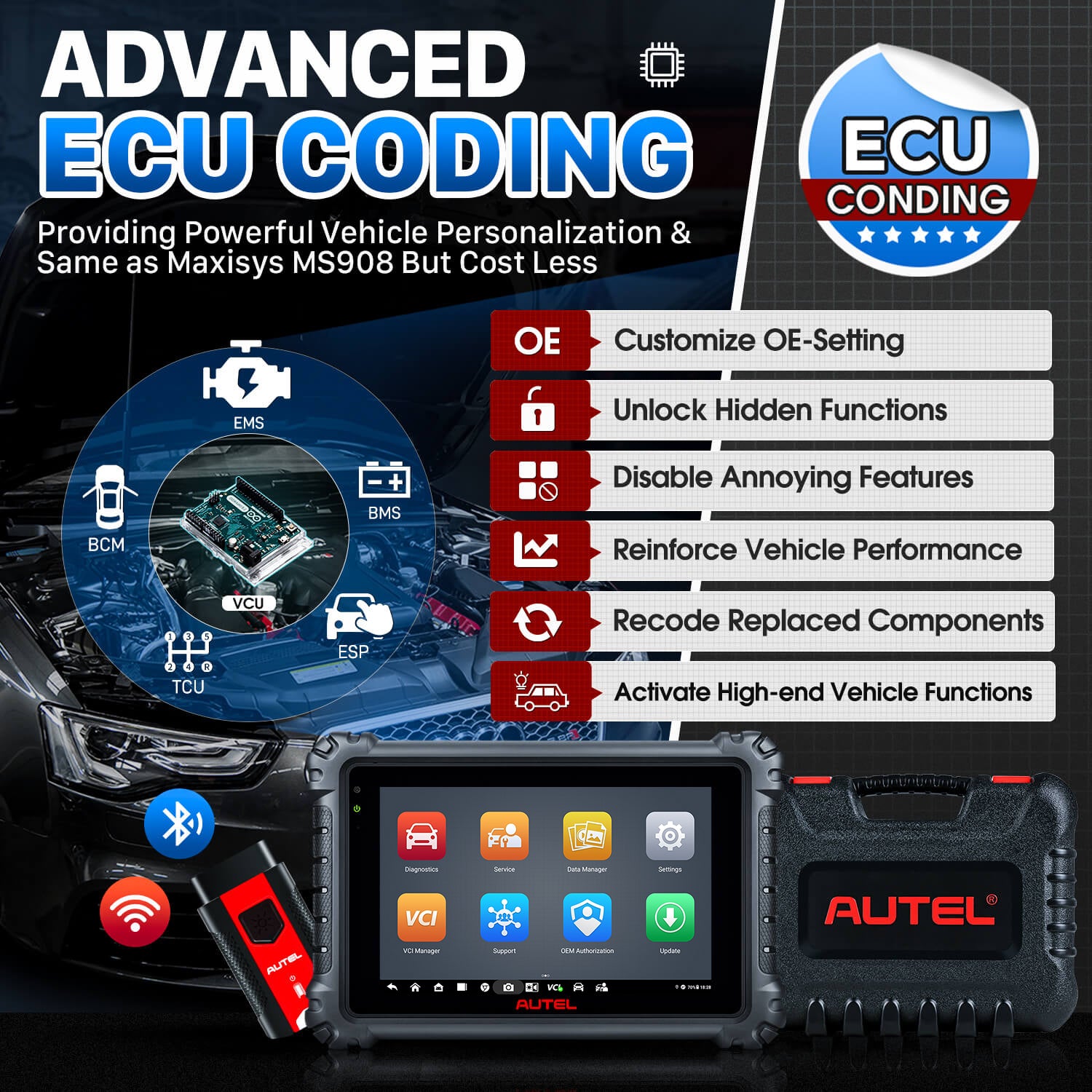 Autel MK906S Pro Advanced ECU Coding