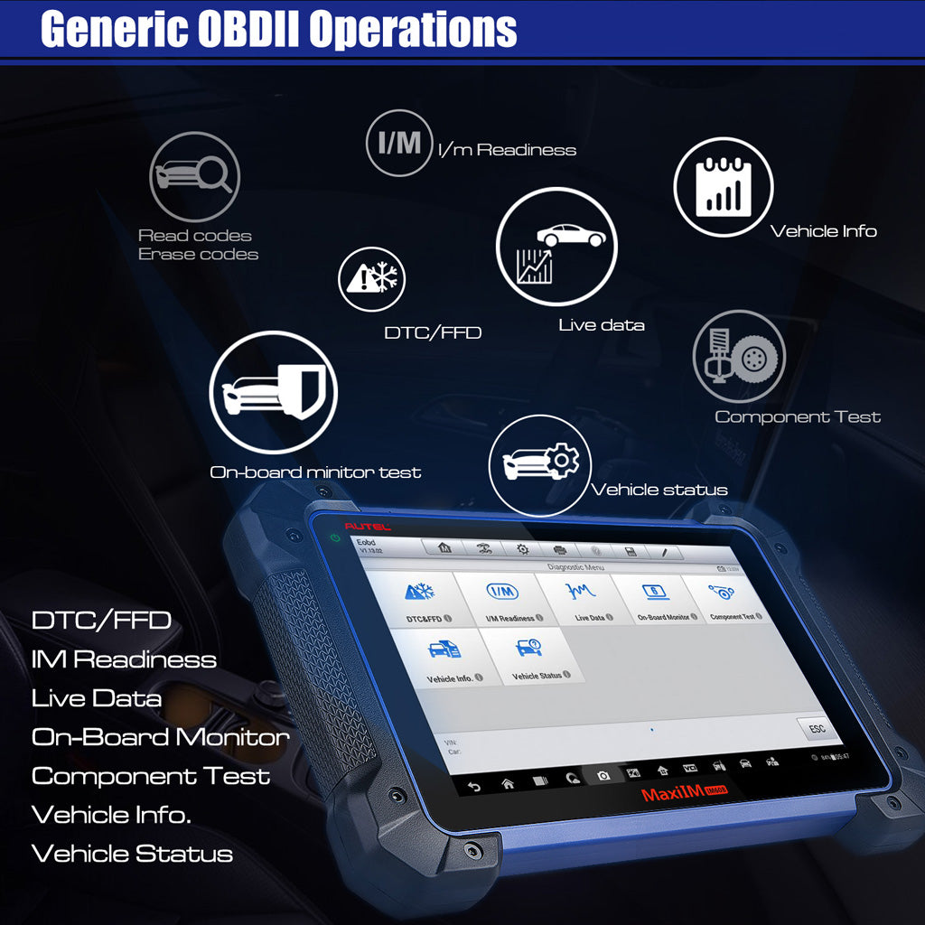 Autel IM608 OBDII Functions