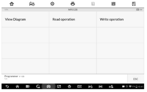 Sample Operations Menu