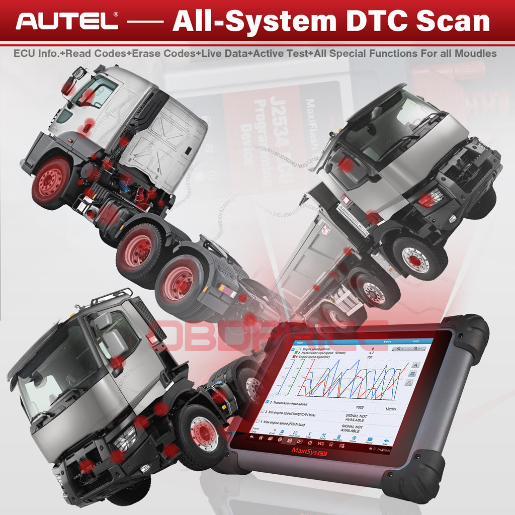 Autel MS908CV Scanner Maxisys CV Heavy Duty Truck Diagnostic Tool with all system diagnostic