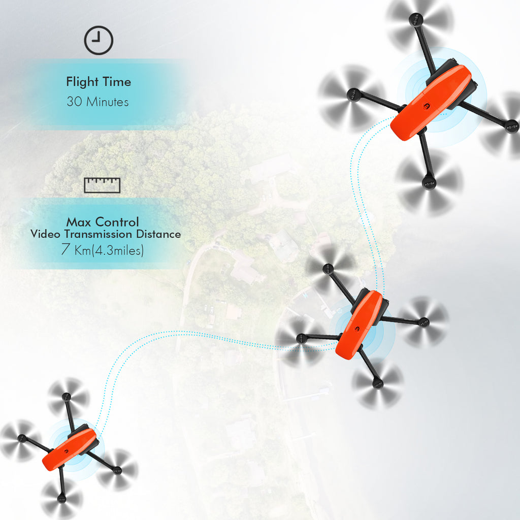 autel evo flying time & distance