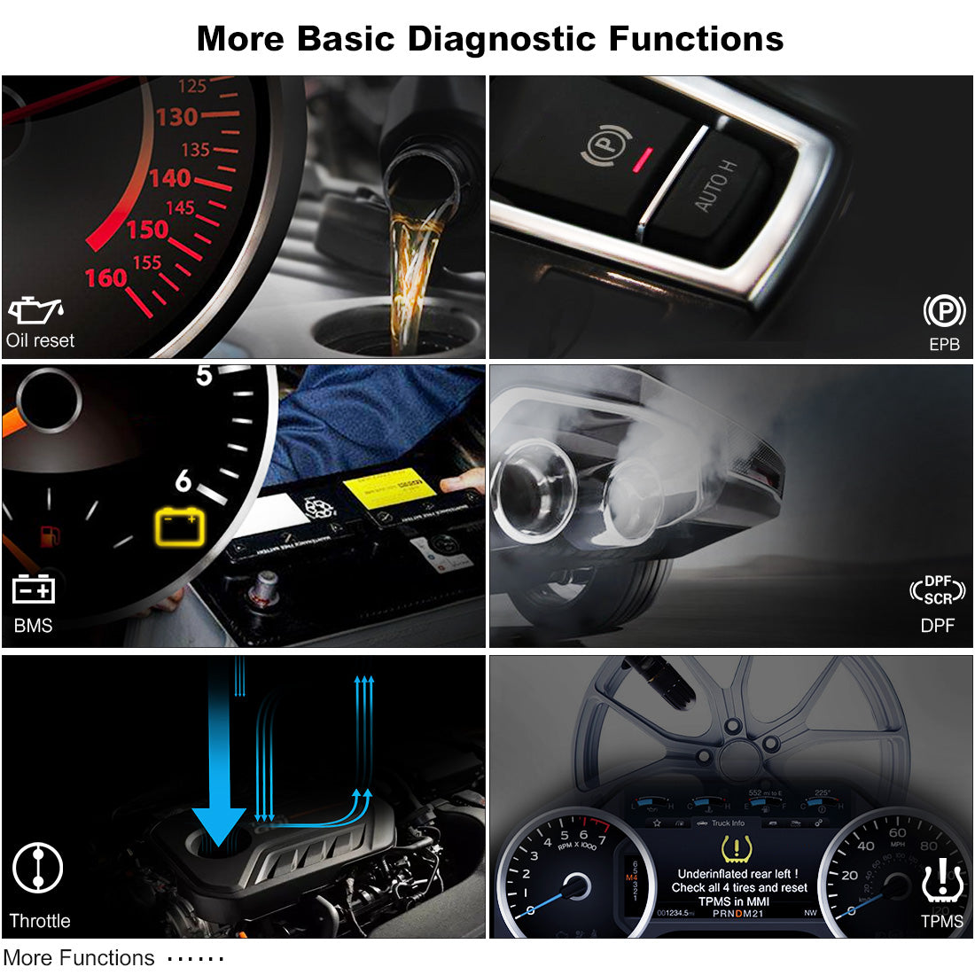 autel ms906bt Basic Diagnostic Functions