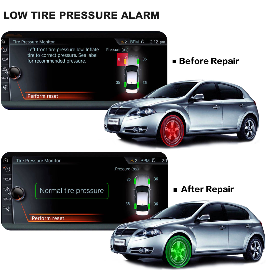 Autel 315mhz mx-sensor low tire pressuer alarm