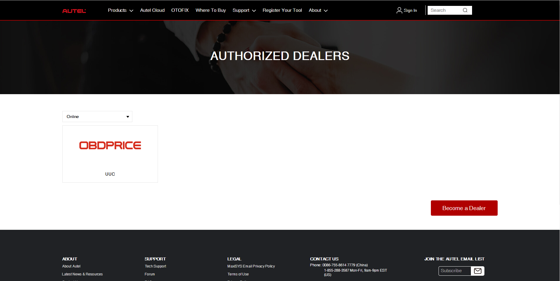 autel authorized dealer