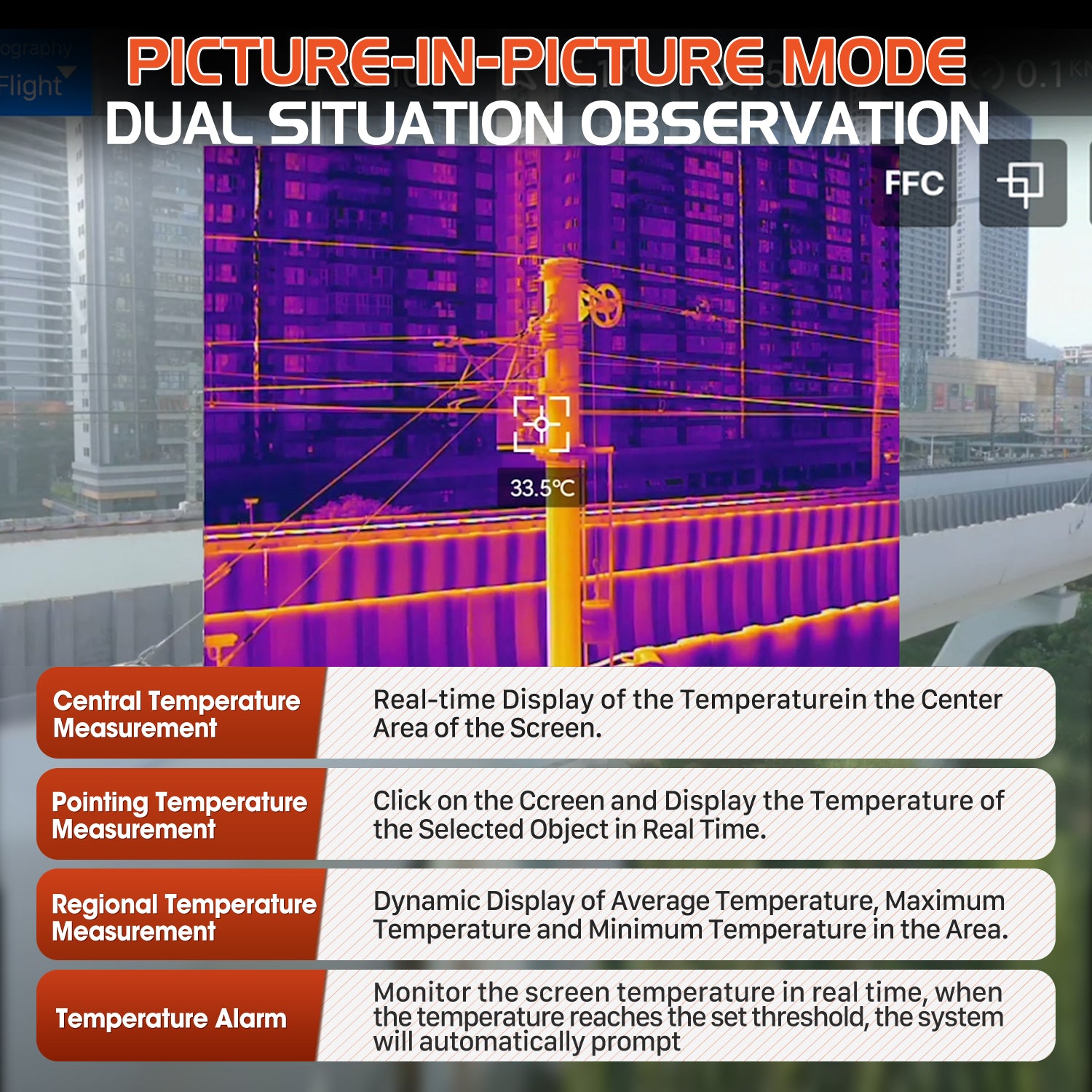 Autel Dual 640T Picture-in-Picture Multiple Temperature Measurement Modes