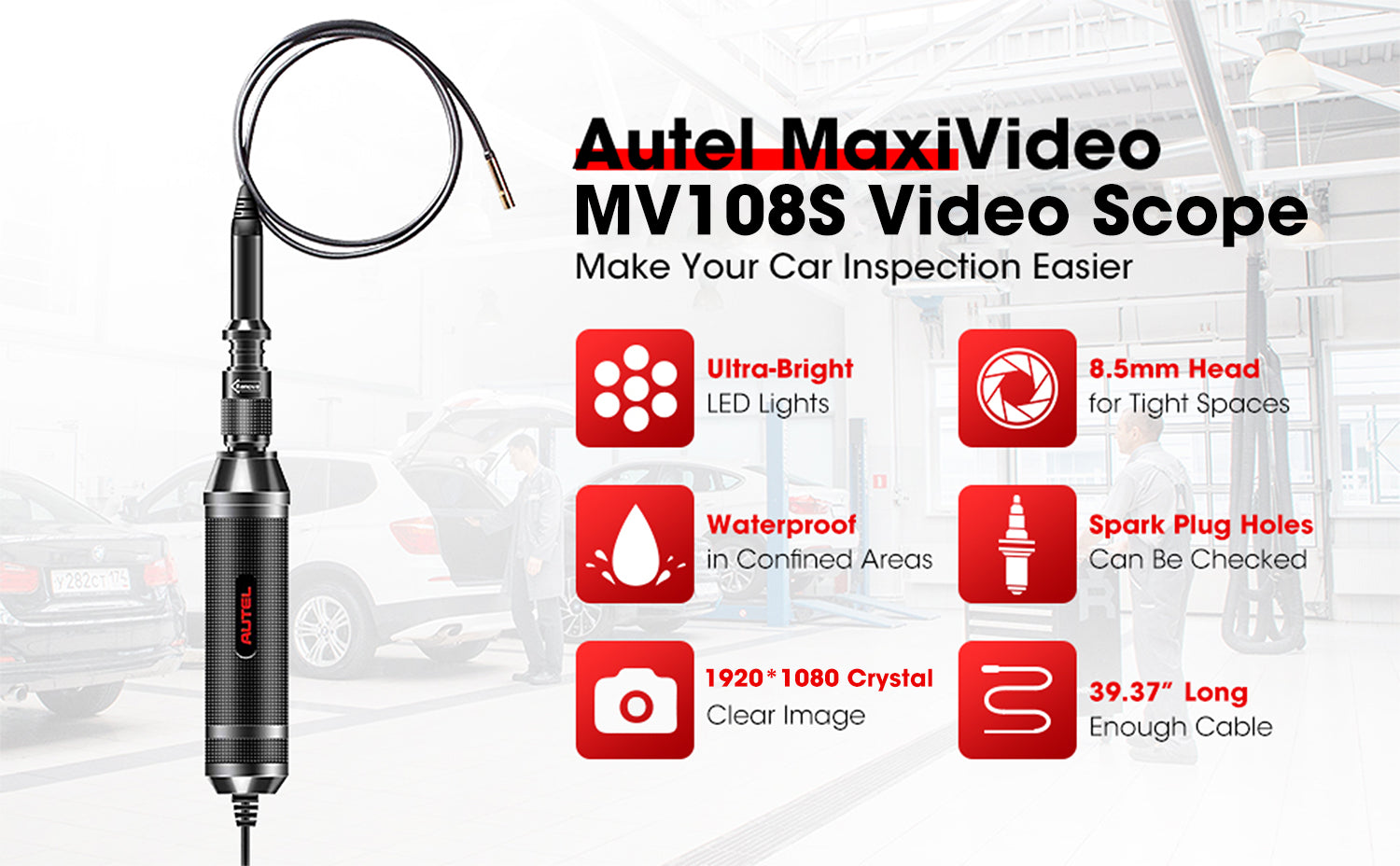 MV108S 8.5mm Endoscope Camera