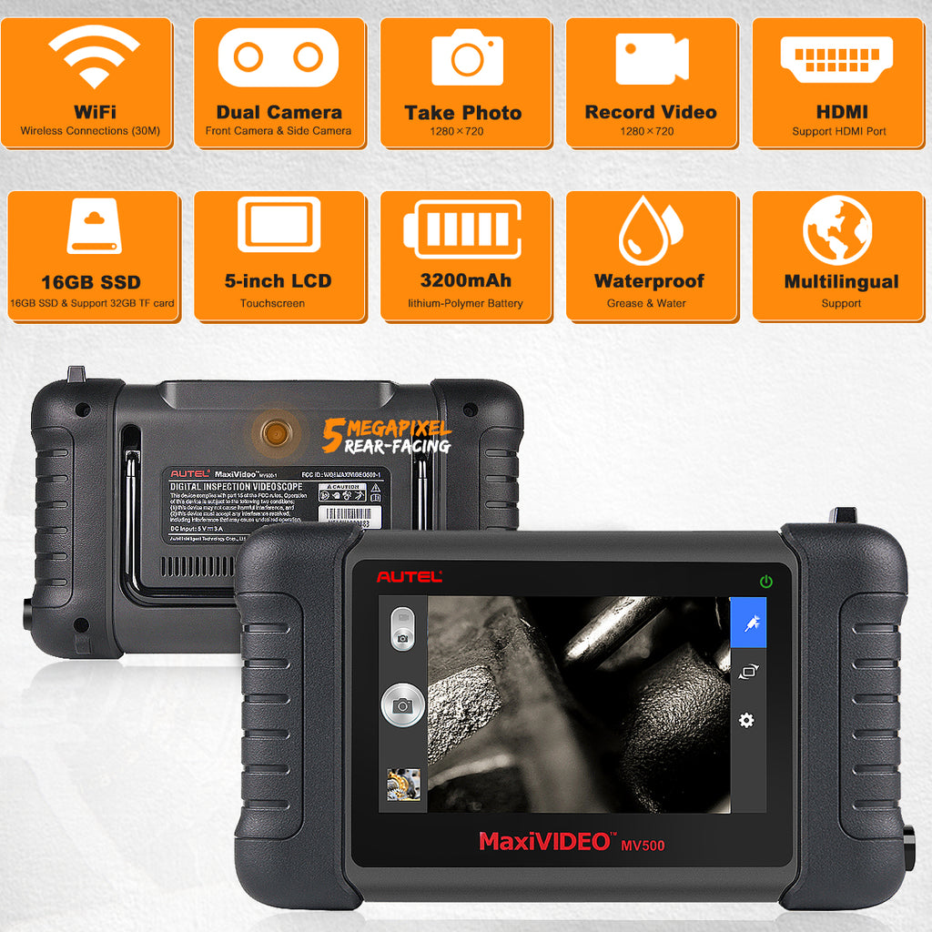 autel mv500 video scope specification