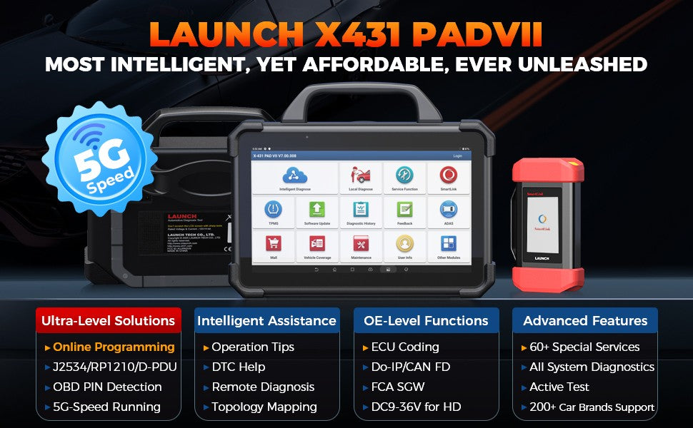 Launch X431 Pad Vll diagnostic scanner