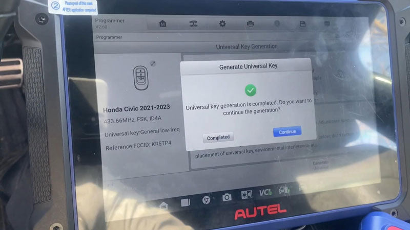 Autel IM608S II Program 2022 Honda Civic All Keys Lost