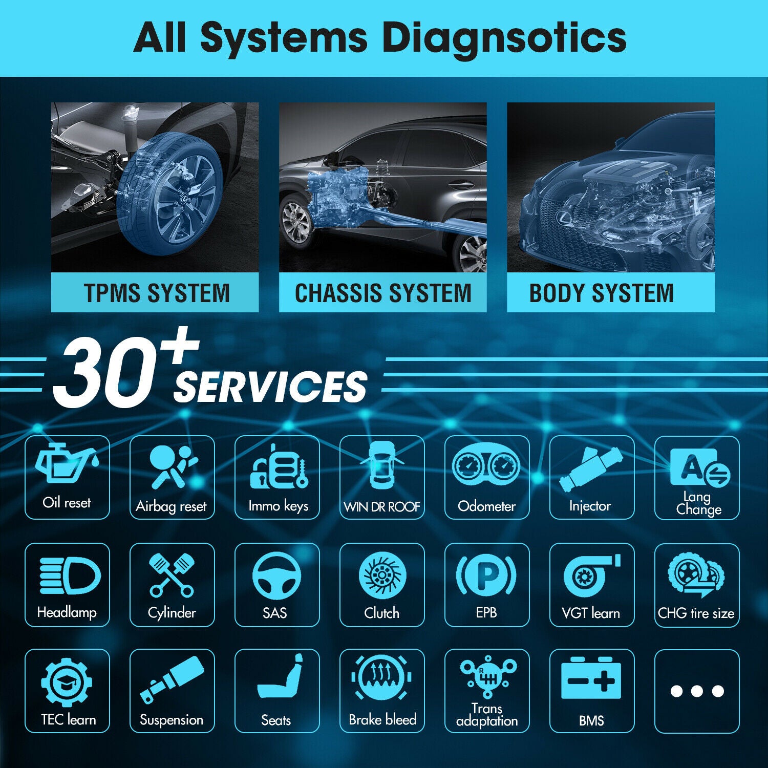 autel maxisys ultra obd2 auto diagnostic tablet with advanced VCMI provide technicians 36+ maintenance services