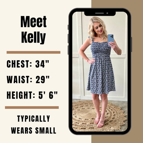 Meet our model Kelly