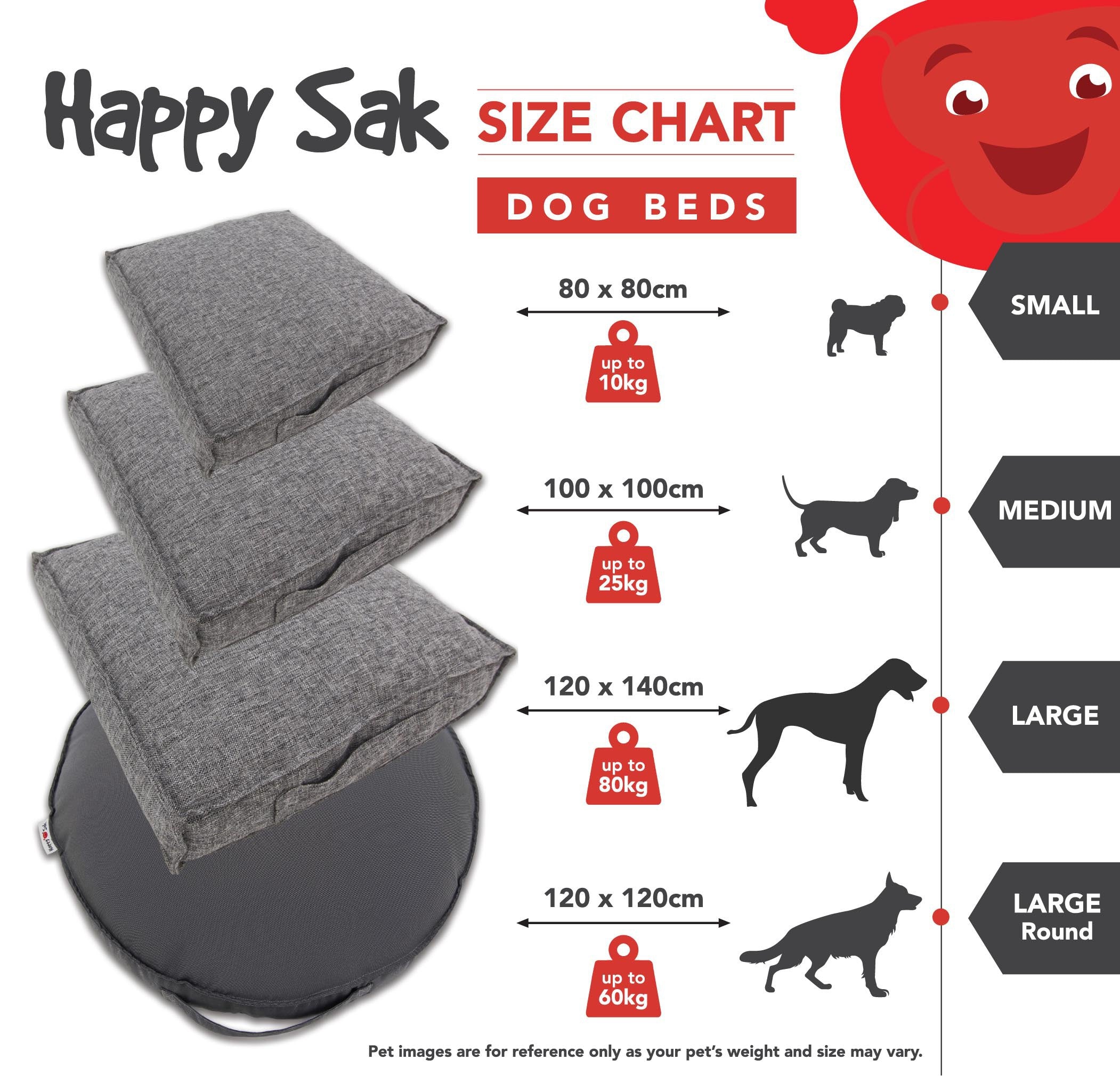 Dog bed sizes