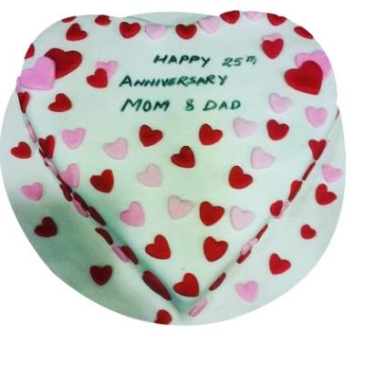 Send Order Happy 25th Anniversary Mom N Dad Online Delivery Expressluv