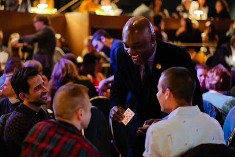 Benjamin Barnes, magician in charge of the Chicago magic lounge