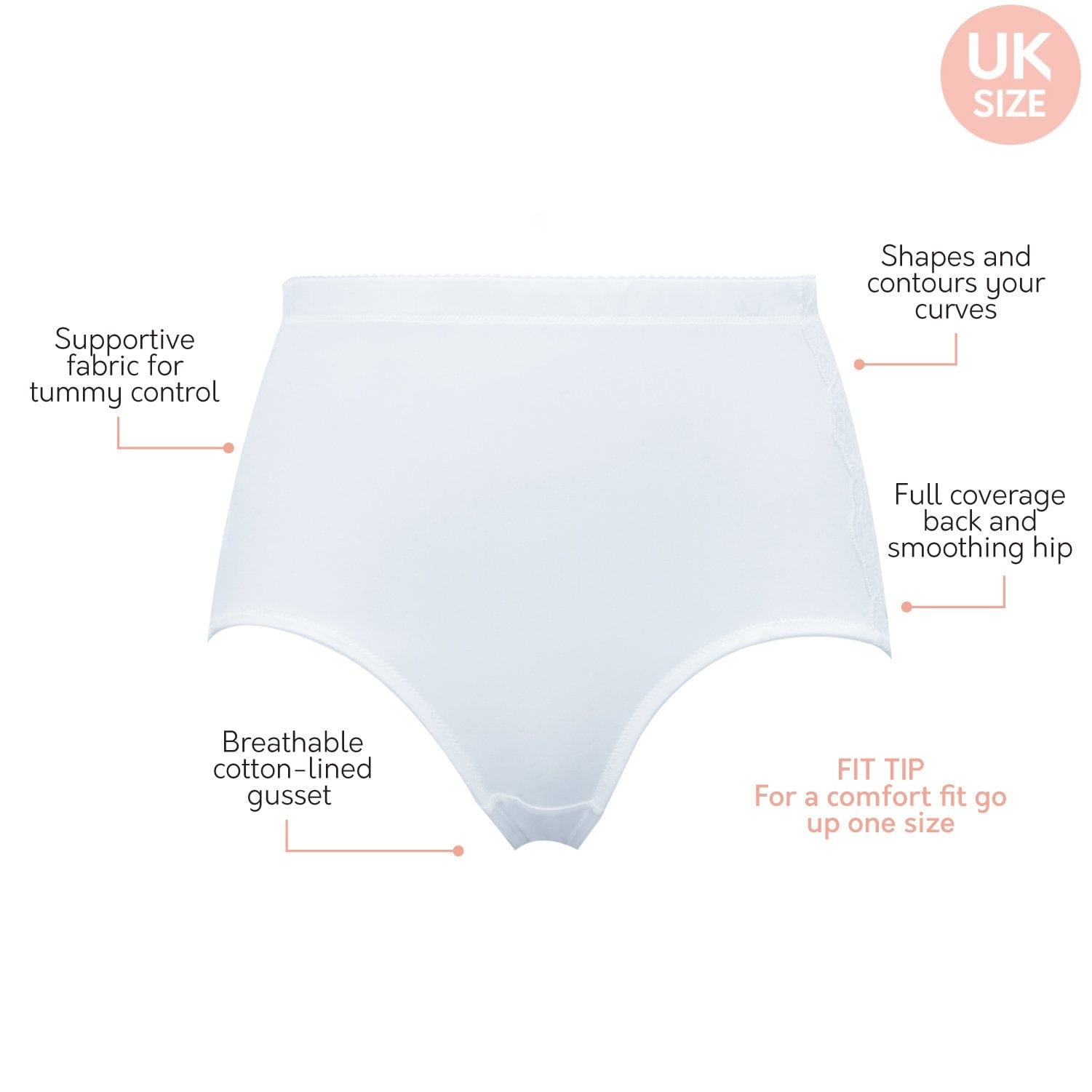 Elissa Super High Waist Control Panty - Pearl White – Parfait Lingerie