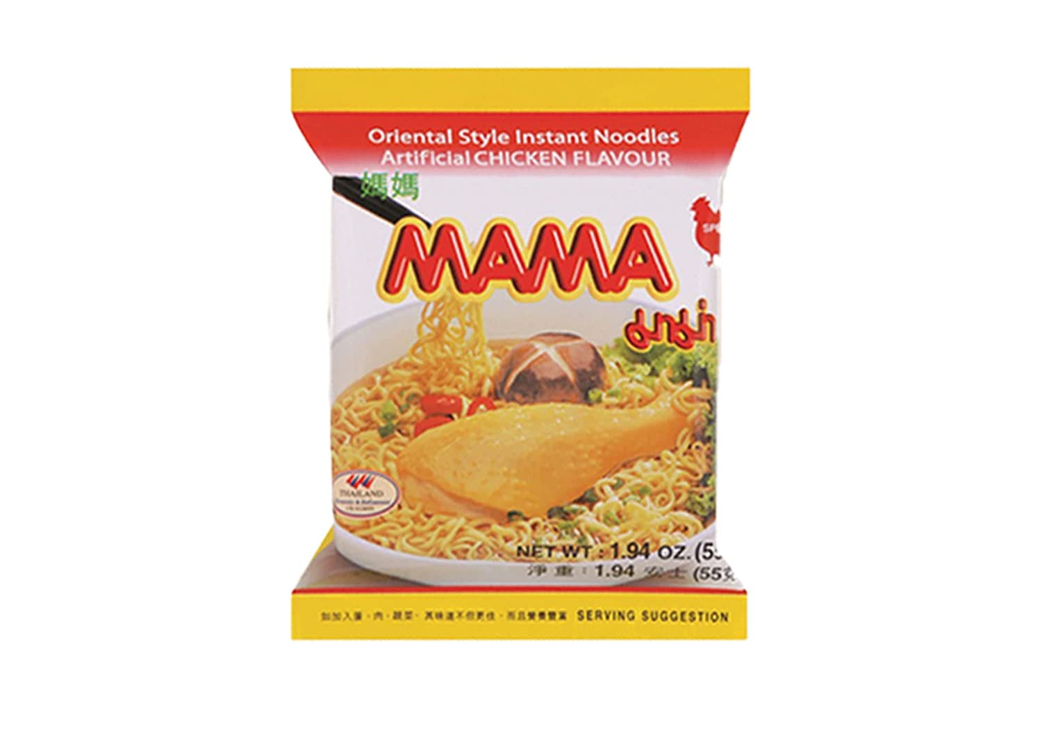 Mama Instant Noodles, Oriental Style, Shrimp Flavor (Tom Yum