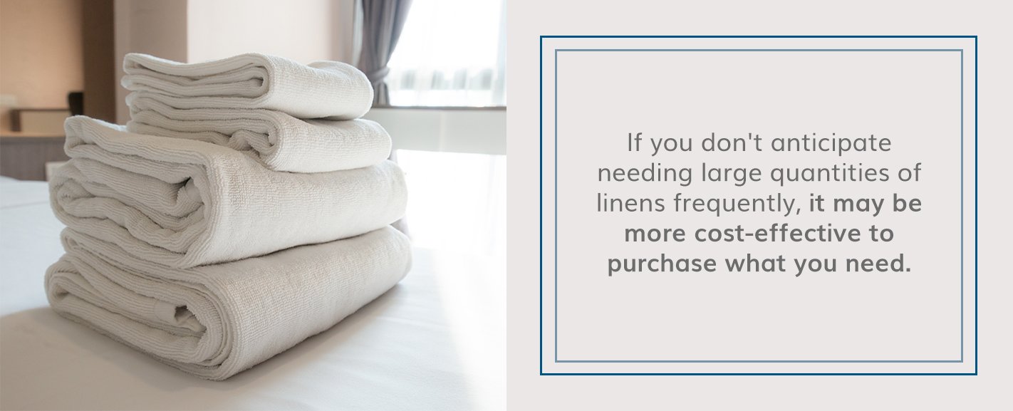 You Have Extremely Variable Linen Needs