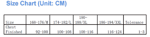 Disposable isolation coverall protection suit size chart