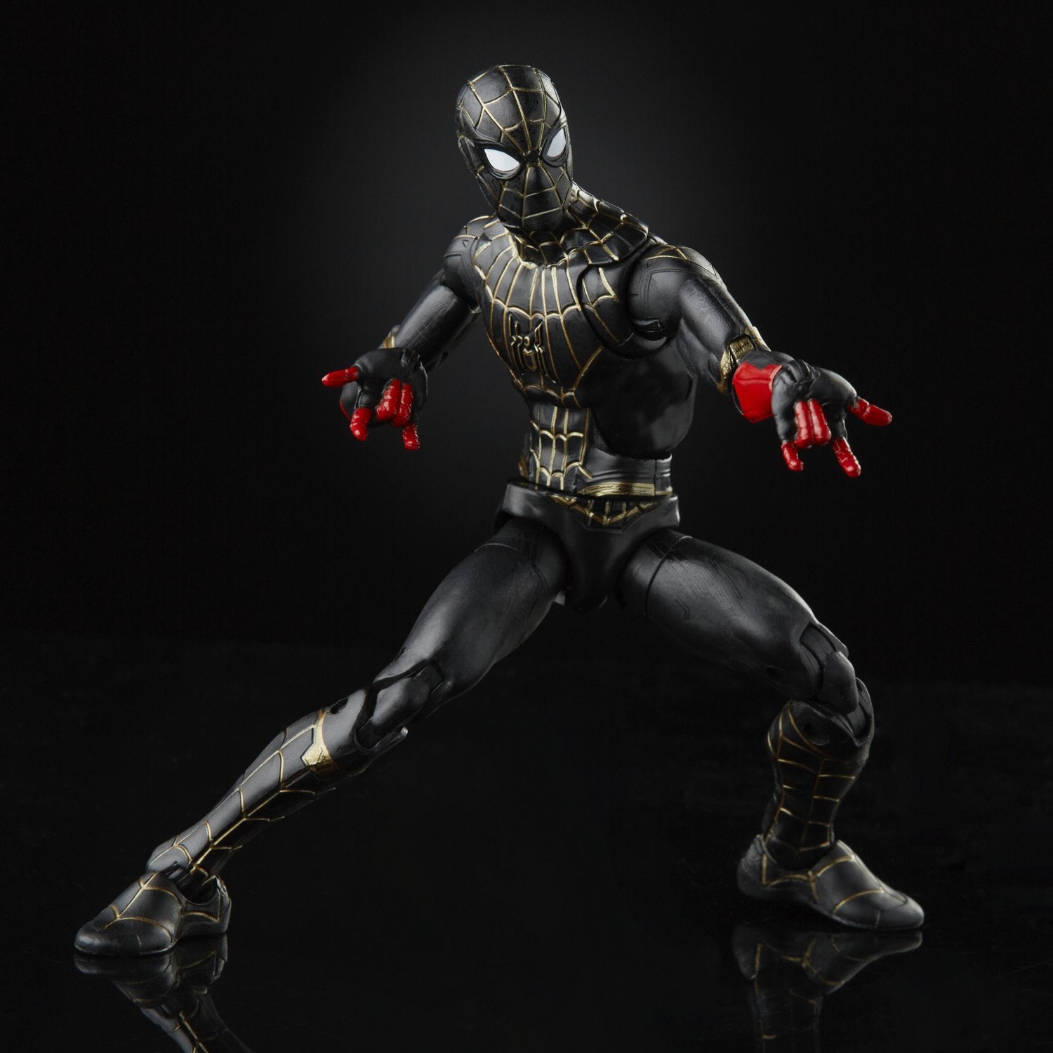 Hasbro Marvel Legends Black & Gold Suit Spider-Man (Armadillo BAF ...