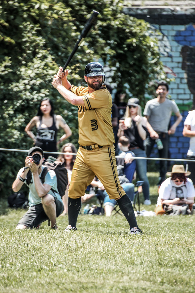 Warstic founder Ben Jenkins at bat