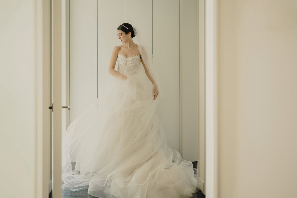 Half Asleep Brides - Isabella - Bride with Wedding Dress & Shoes
