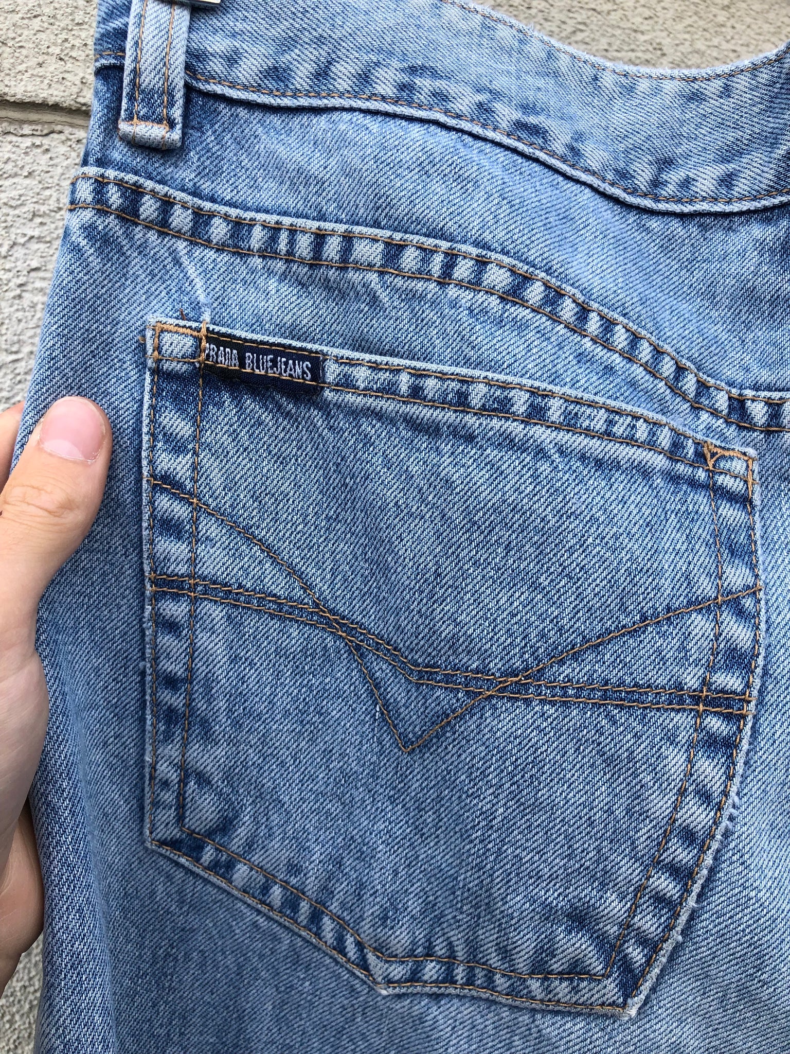 prada jeans logo