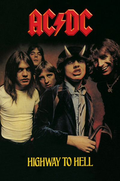 - – Vinyl RecordPusher Shop - AC/DC Ice - Poster. Black