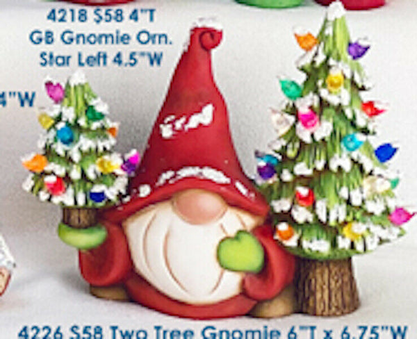 2 Pcs Gnomes to Paint Yourself Ceramic Christmas to Paint Naughty