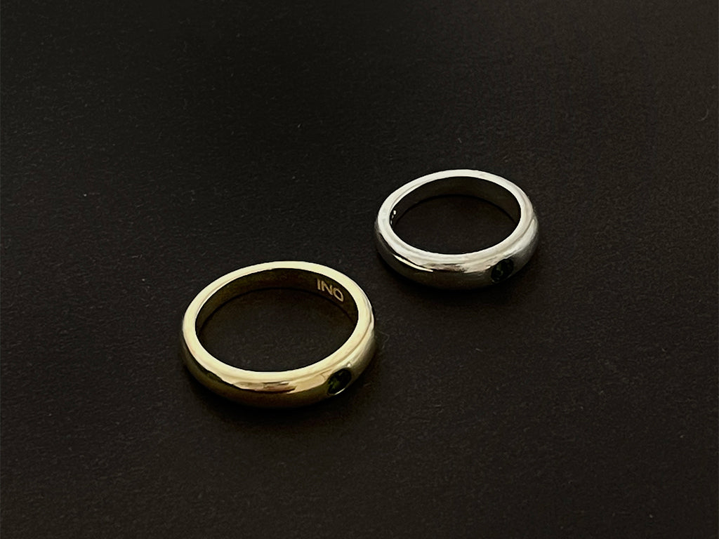 925 sterling silver and 14k solid gold rings