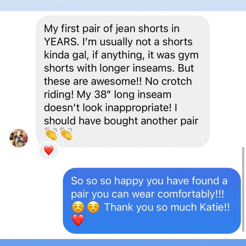The best jean shorts for tall women- Amalli Talli