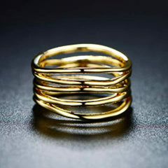 Plated statement ring- Amalli Talli