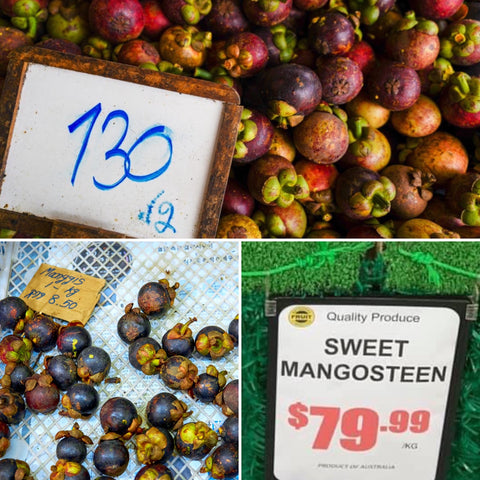 Price of Malaysian and Thai mangosteen