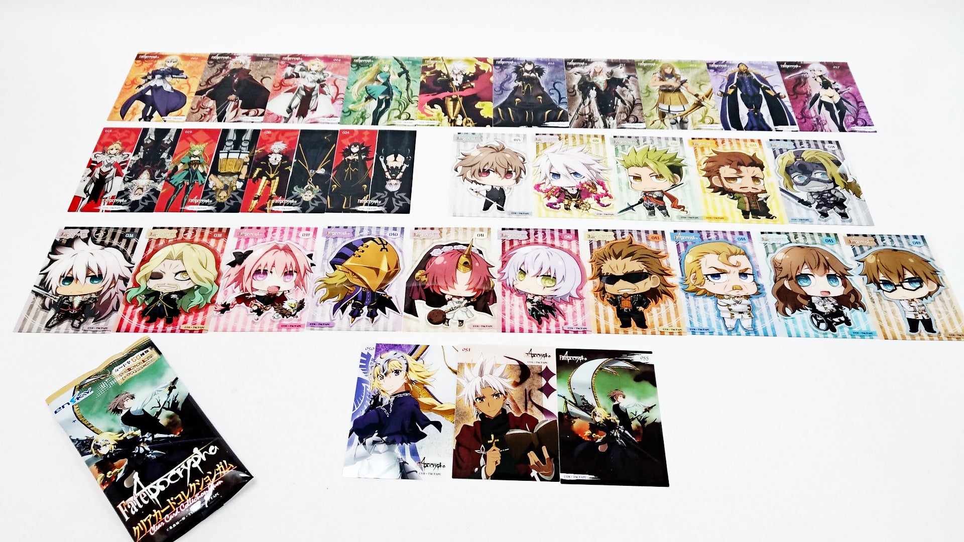 Fate Apocrypha Clear Card Collection 16 Packs Japan Fan Store