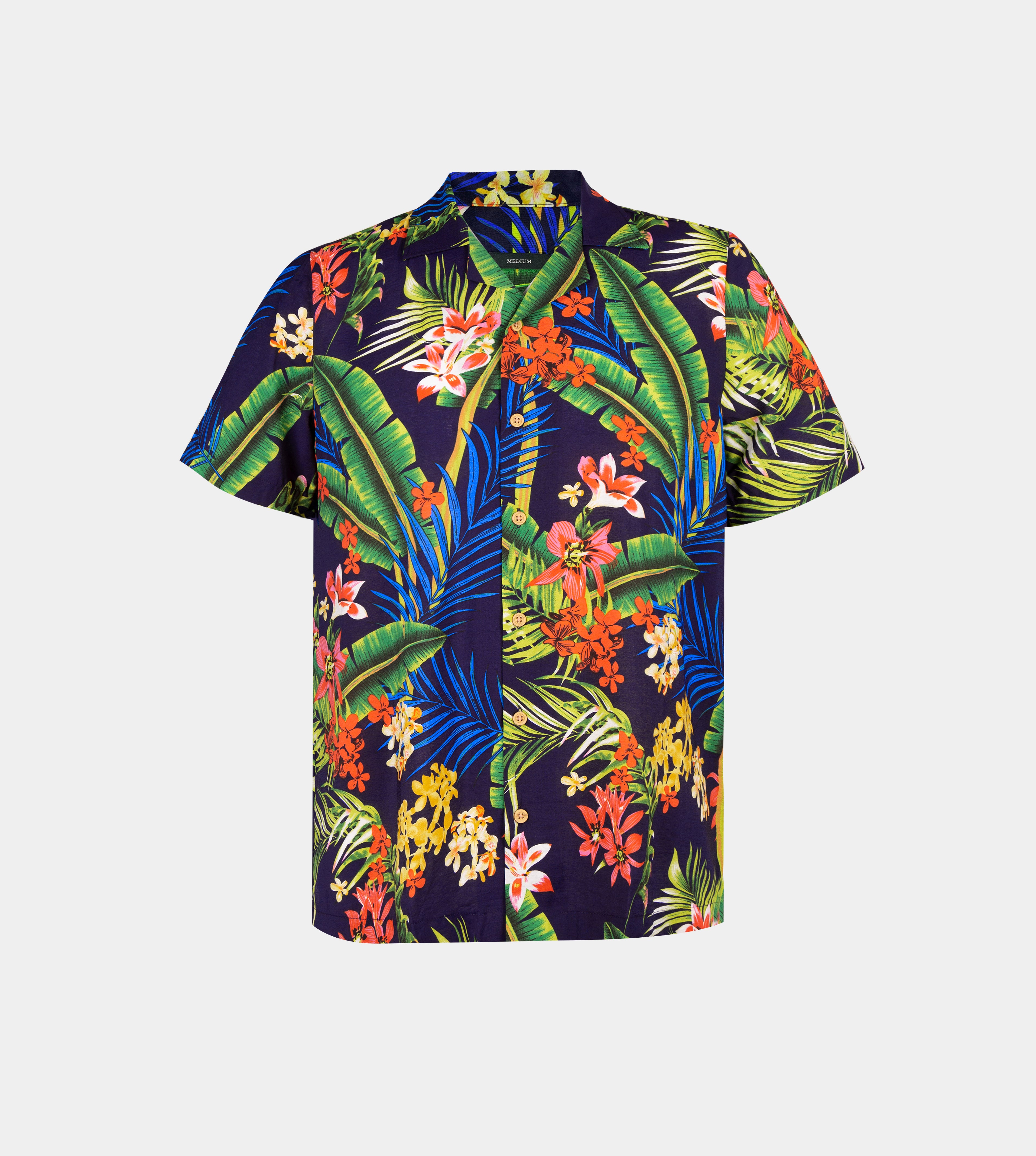 Tropics Cuban Shirt (Honolulu, Navy Blue) – Tropically Made