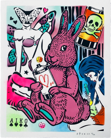 AIKO "BUNNY LOVE (PINK)" PRINT REGULAR PRICE