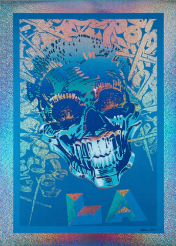 CHAZ BOJÓRQUEZ "LA MIX (BLUE)" PRINT