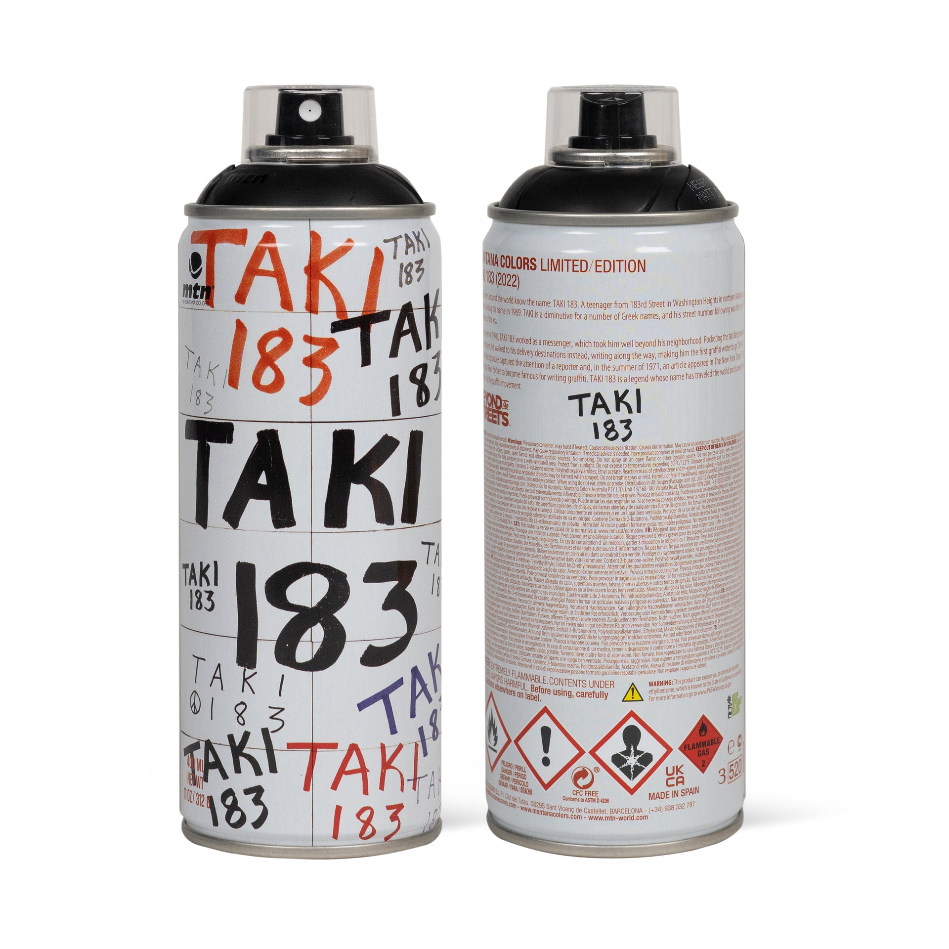 bal Gespecificeerd dier TAKI 183 "Limited Edition MTN Spray Paint Can" - BEYOND THE STREETS