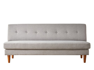 Mette Linen Classic Gray Sofa Mellow Home