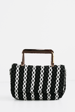 Look Pretty Handel Clutch in Black/White