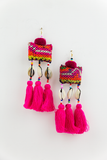 Indian Pouch Fringe Earrings