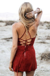 Heaven To Touch Suede Halter Top - Haute & Rebellious