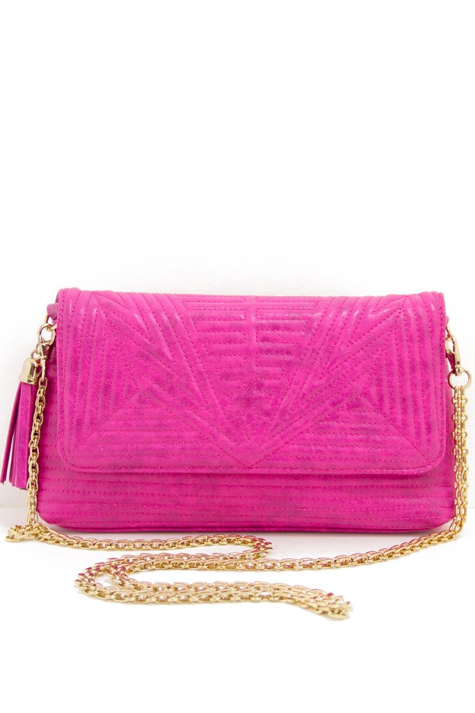 MEDIUM SIZE CHAIN BAG - Fuchsia – Haute & Rebellious