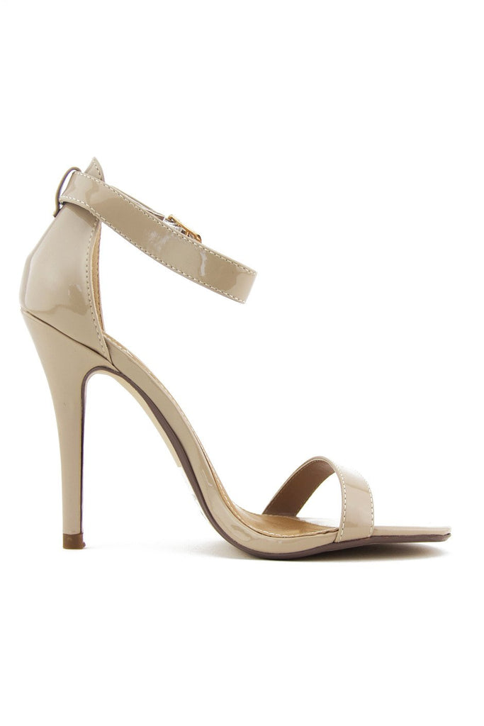 CLASSIC SINGLE STRAP HEEL - Beige – Haute & Rebellious