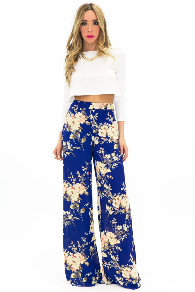 JEMA FLORAL SILK PALAZZO PANT – Haute & Rebellious