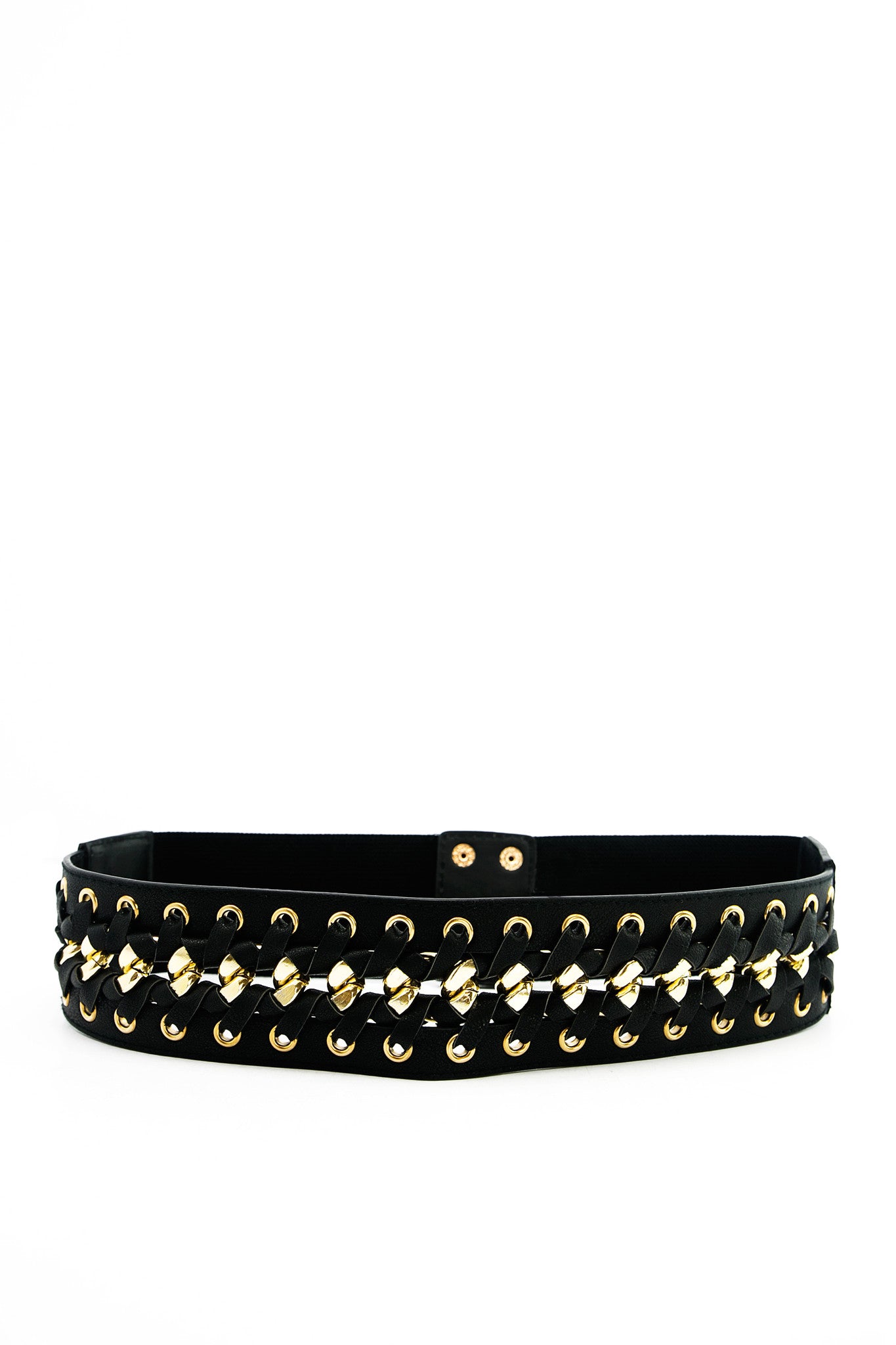Stitched Gold Lace-Up Leather Belt– Haute & Rebellious